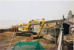 Beach being prepared for overflow